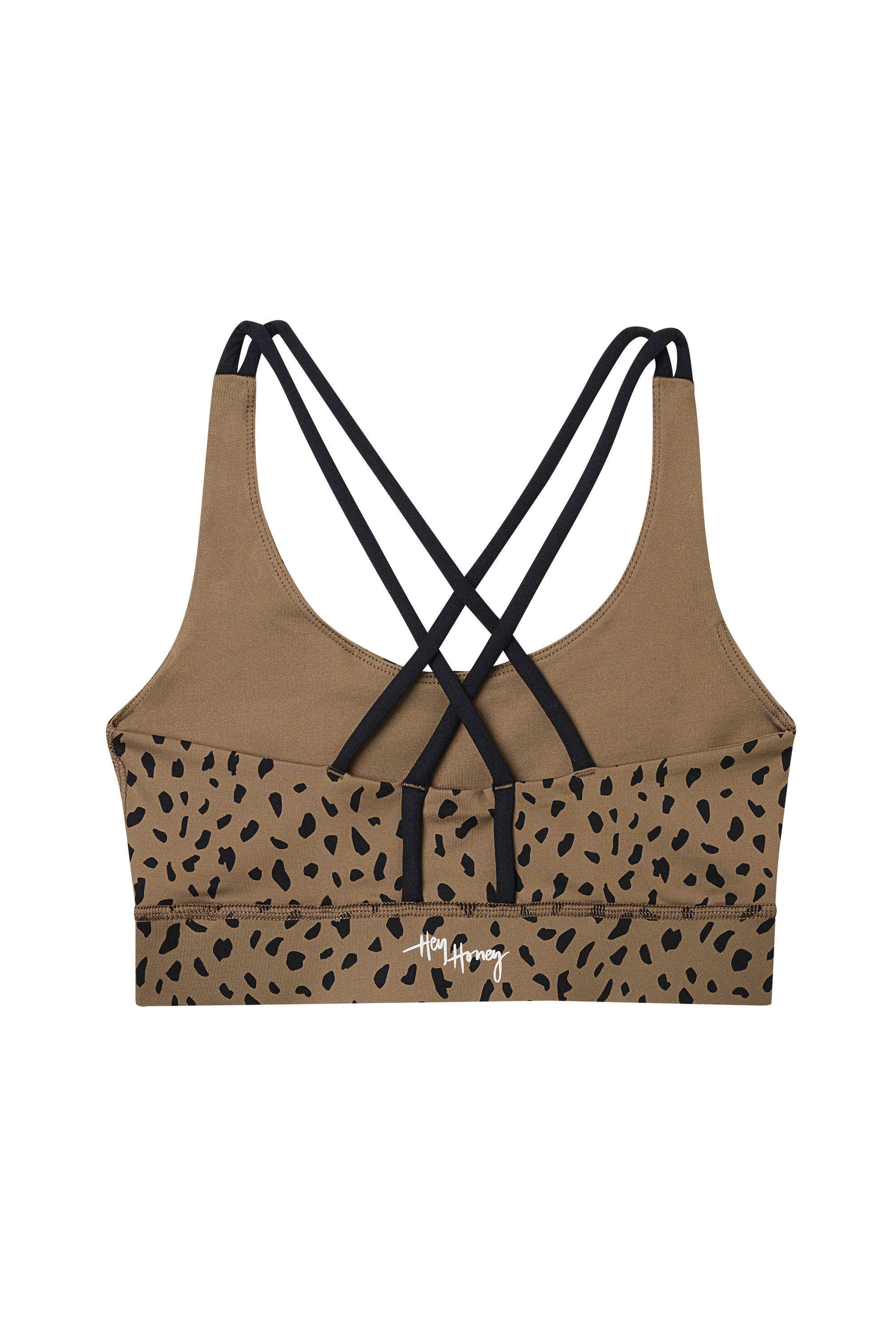 Criss-Cross Bra Lessismore Caribou | Hey Honey Yoga & Active Wear