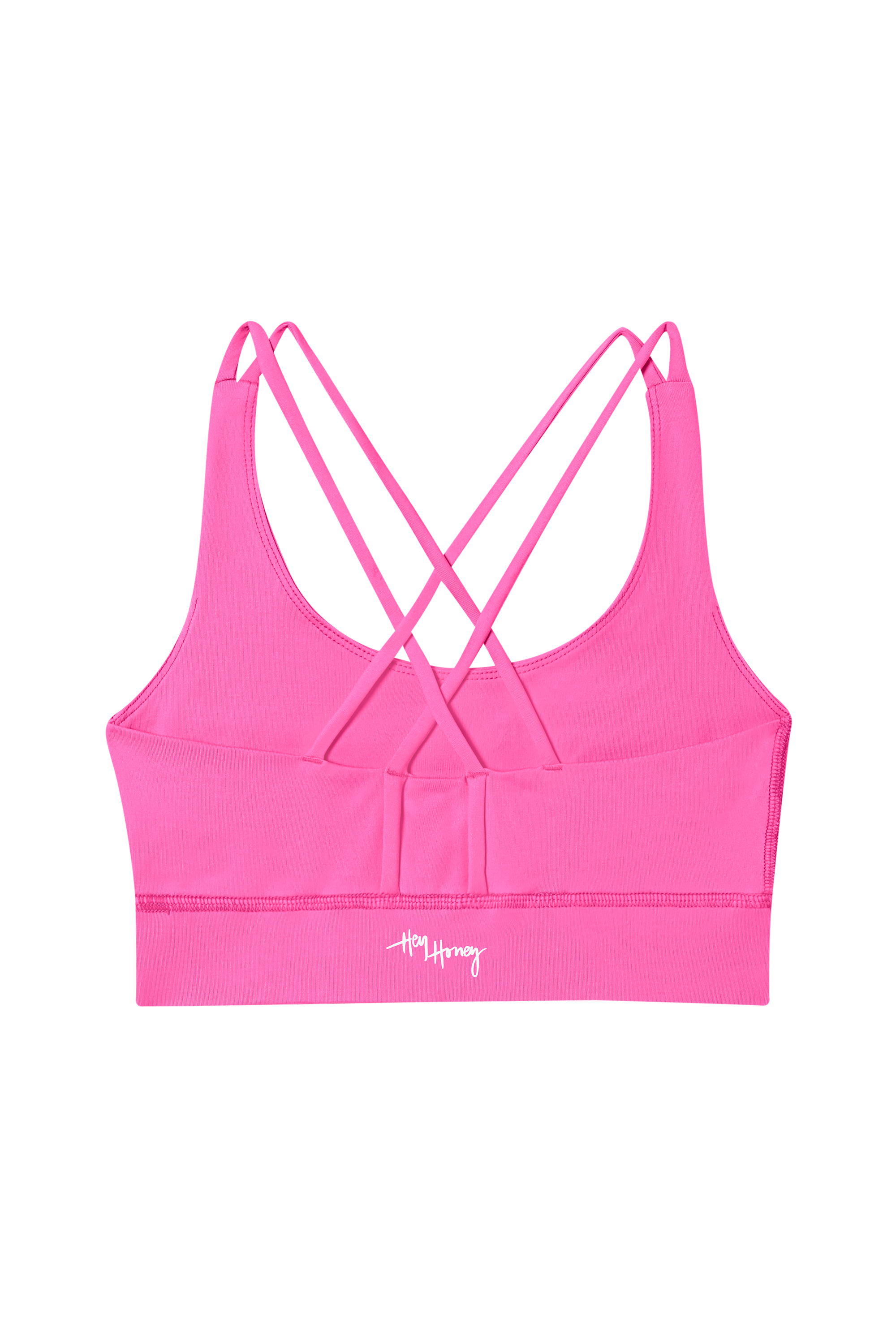 Criss-Cross Bra Neon Pink